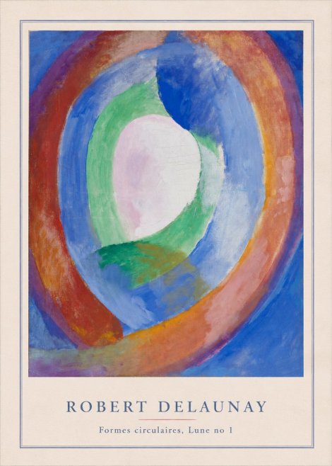 Robert Delaunay Formes Circulaires, Lune No 1 No3 - Plakat