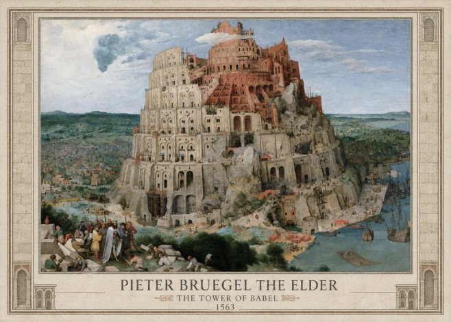 Pieter Bruegel The Tower of Babel IX No1 - Plakat