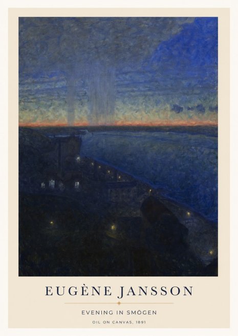 Eugène Jansson Evening in Smögen No1 - Plakat