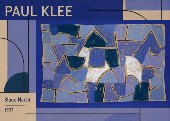 Paul Klee Blaue Nacht No1 - Plakat