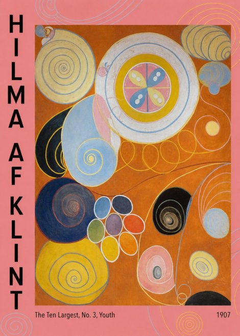 Hilma af Klint The Ten Largest, No. 3, Youth No3 - Plakat