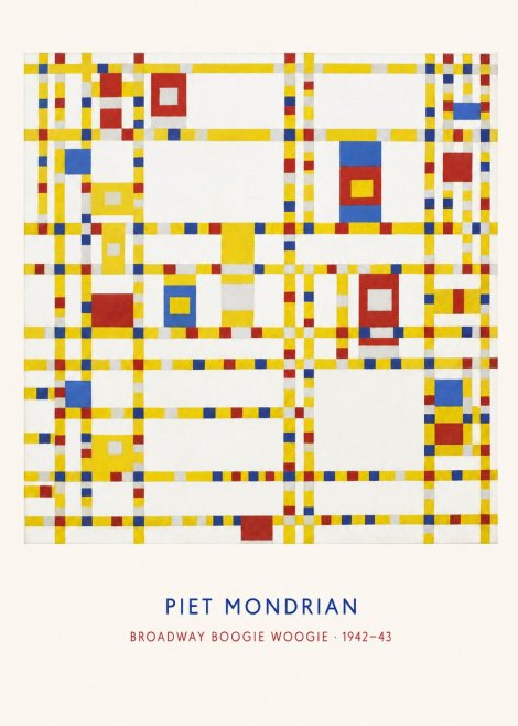 Piet Mondrian Broadway Boogie Woogie No6 - Plakat
