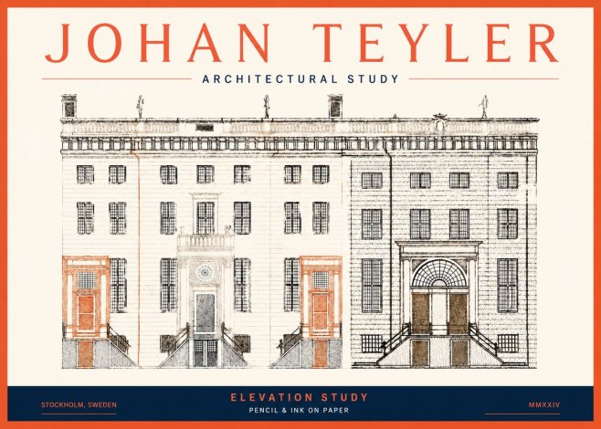 Johan Teyler Elevation Study No5 - Plakat