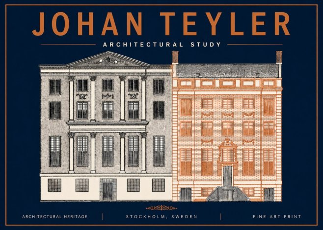 Johan Teyler Architectural Study III No4 - Plakat