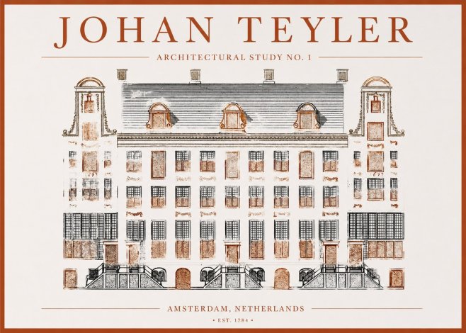 Johan Teyler Architectural Study No. 1 I No1 - Plakat