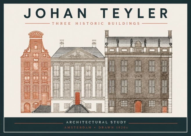 Johan Teyler Three Historic Buildings No3 - Plakat