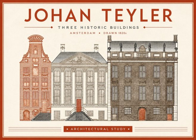 Johan Teyler Three Historic Buildings No4 - Plakat