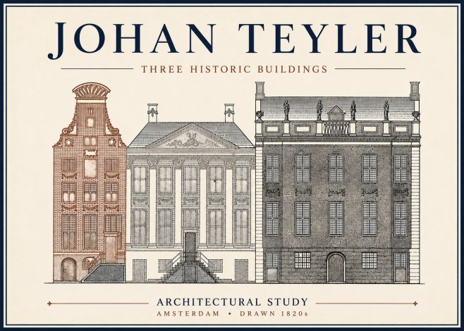Johan Teyler Three Historic Buildings No6 - Plakat