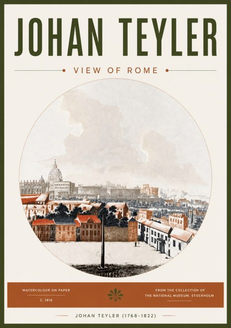 Johan Teyler View of Rome No4 - Plakat