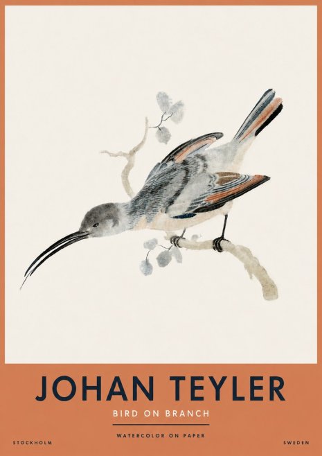 Johan Teyler Bird on Branch I No4 - Plakat