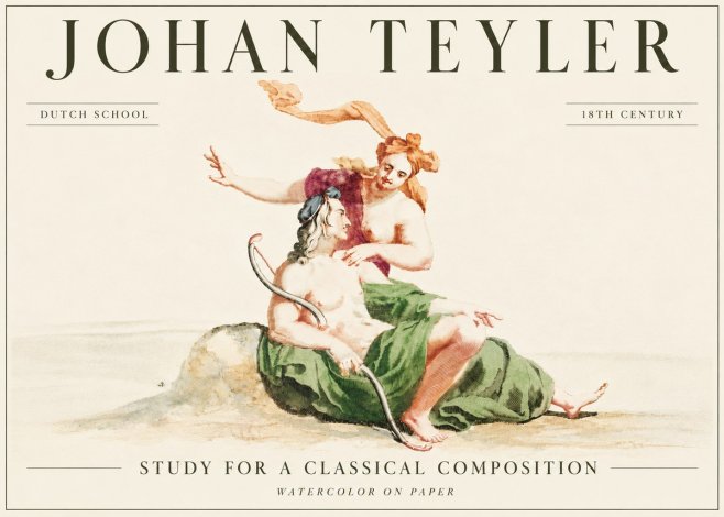 Johan Teyler Study for a Classical Composition No6 - Plakat