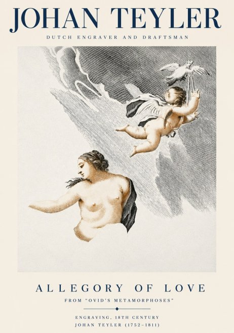 Johan Teyler Allegory of Love No3 - Plakat