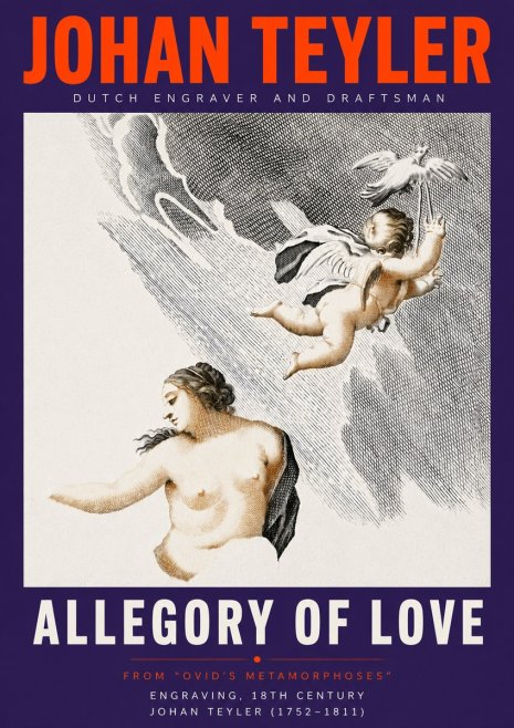 Johan Teyler Allegory of Love No5 - Plakat