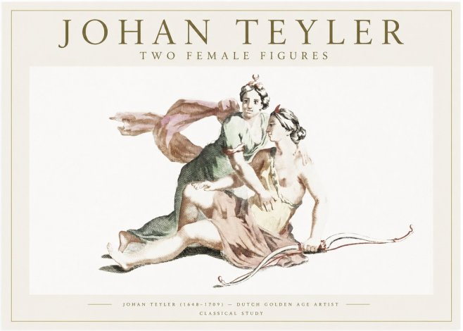 Johan Teyler Diana and Her Companion No6 - Plakat