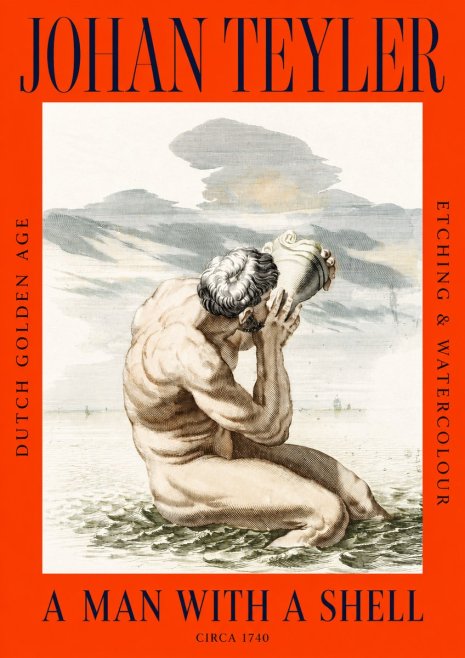 Johan Teyler A Man with a Shell No2 - Plakat