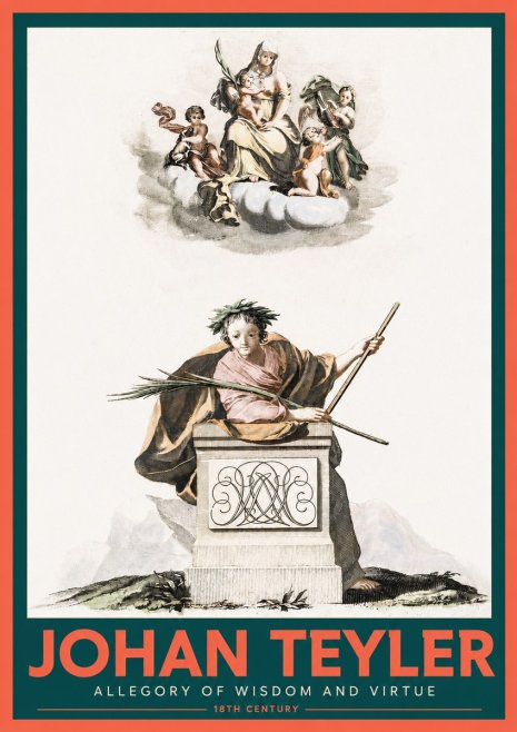 Johan Teyler Allegory of Wisdom and Virtue No2 - Plakat