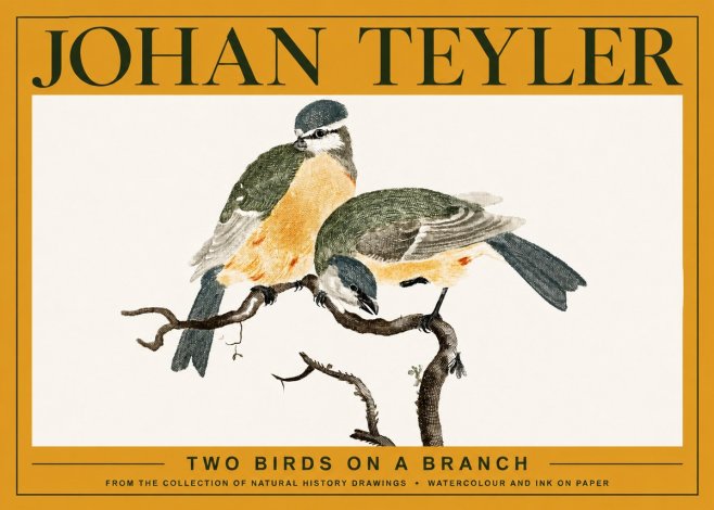 Johan Teyler Two Birds on a Branch No3 - Plakat