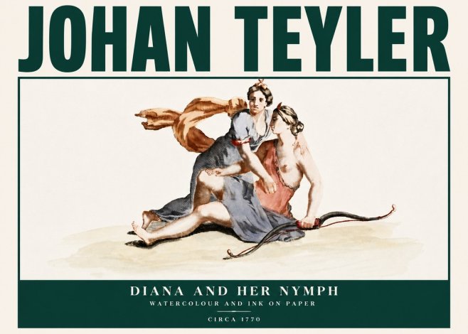 Johan Teyler Diana and Her Nymph No4 - Plakat