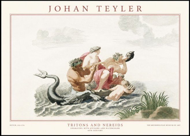 Johan Teyler Tritons and Nereids No1 - Plakat