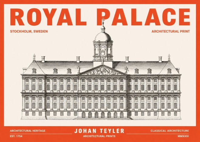 Johan Teyler Royal Palace No3 - Plakat