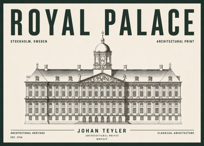 Johan Teyler Royal Palace No5 - Plakat