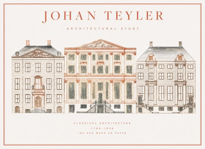 Johan Teyler Architectural Study IX No1 - Plakat
