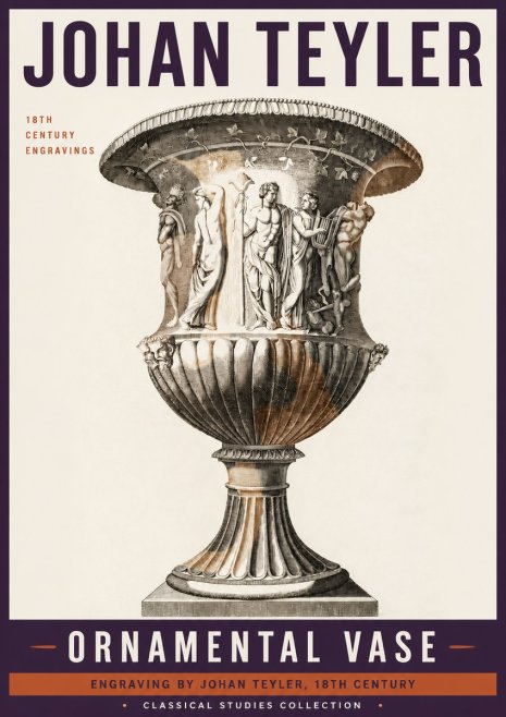 Johan Teyler Ornamental Vase II No6 - Plakat
