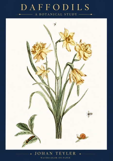 Johan Teyler Daffodils No6 - Plakat