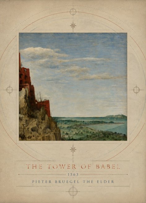 Pieter Bruegel The Tower of Babel X No3 - Plakat