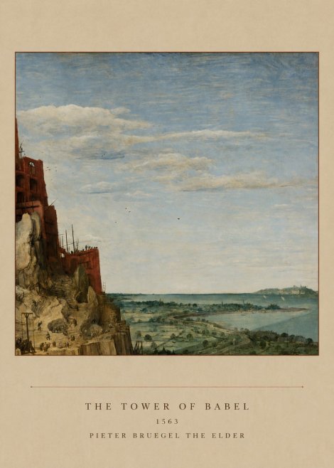 Pieter Bruegel The Tower of Babel X No5 - Plakat