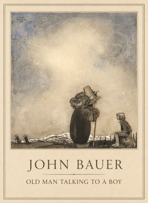 John Bauer Old Man Talking to a Boy No1 - Plakat
