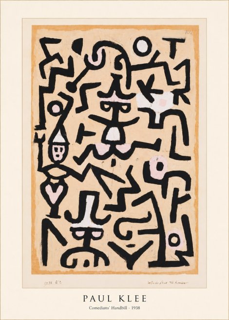 Paul Klee Comedians' Handbill No5 - Plakat