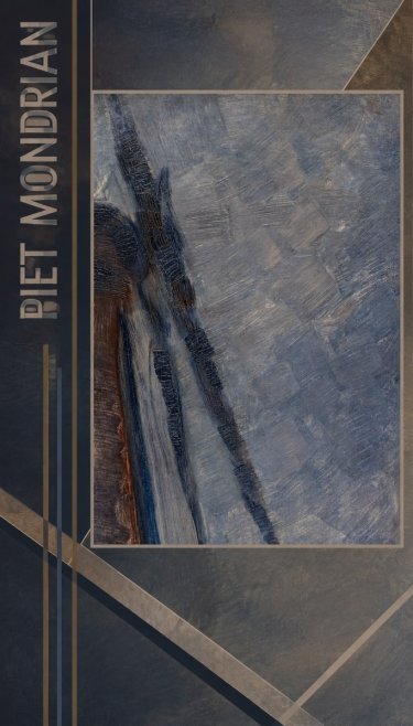 Piet Mondrian Windmill in Sunlight No2 - Plakat