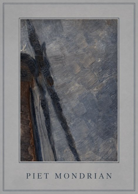 Piet Mondrian Windmill in Sunlight No3 - Plakat