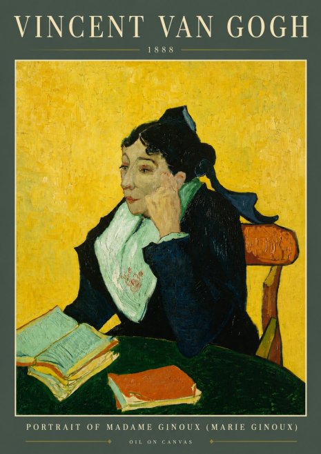 Van Gogh Portrait of Madame Ginoux (Marie Ginoux) No5 - Plakat