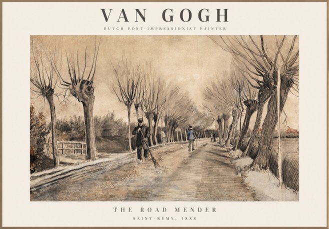 Van Gogh The Road Mender I No1 - Plakat