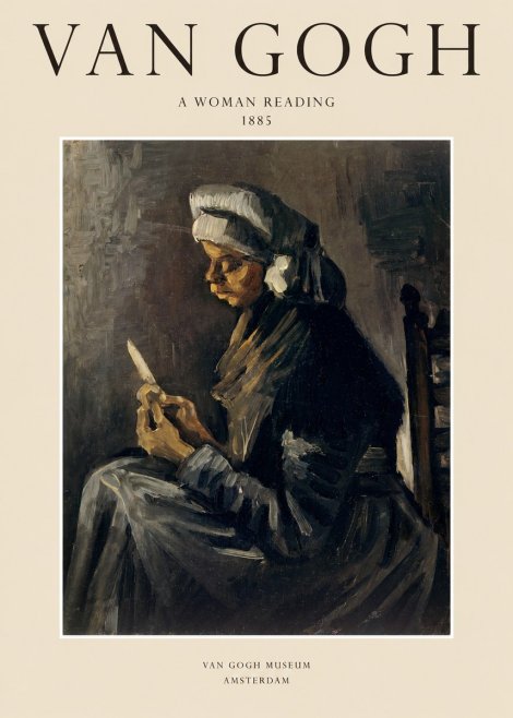 Van Gogh A Woman Reading No1 - Plakat