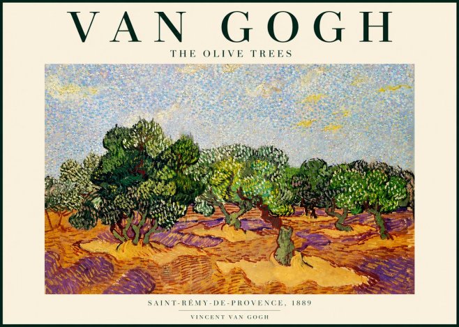Van Gogh The Olive Trees No4 - Plakat