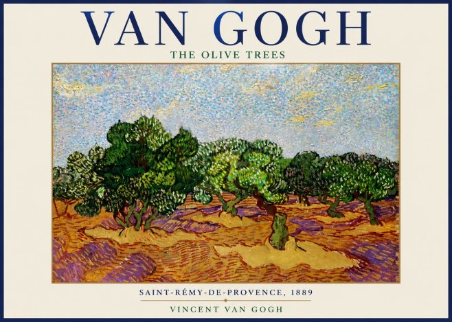 Van Gogh The Olive Trees No6 - Plakat