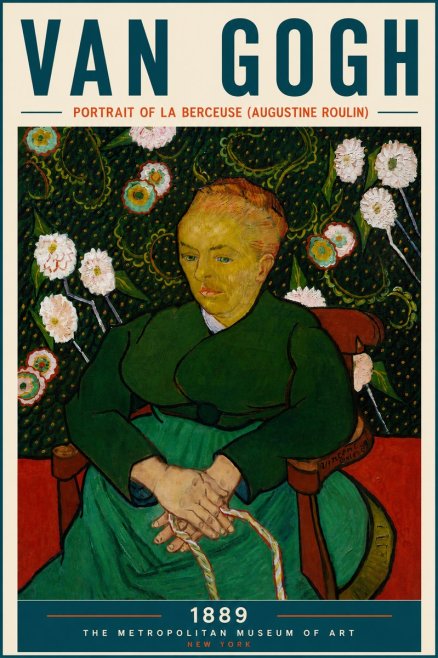 Van Gogh Portrait of La Berceuse (Augustine Roulin) No6 - Plakat