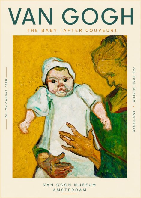 Van Gogh The Baby (After Couveur) No4 - Plakat