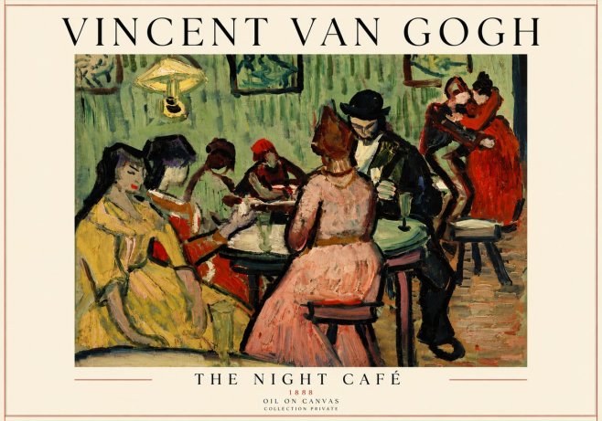 Van Gogh The Night Café I No6 - Plakat