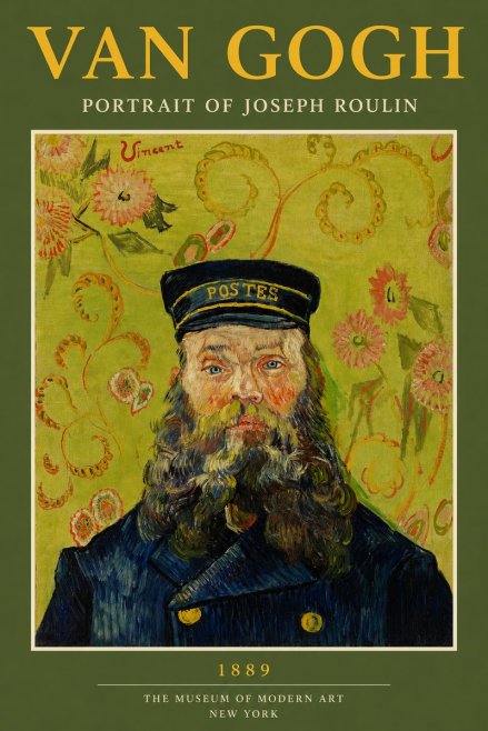 Van Gogh Portrait of Joseph Roulin II No2 - Plakat