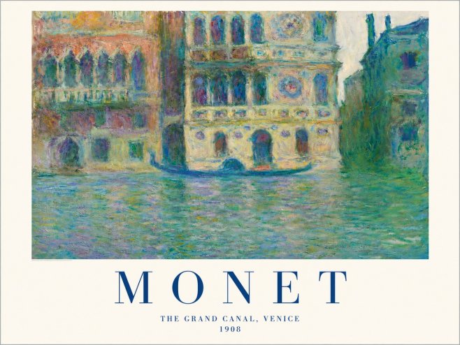 Monet The Grand Canal, Venice No2 - Plakat