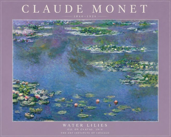 Monet Water Lilies I No5 - Plakat