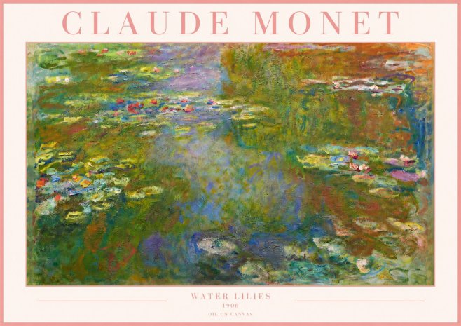 Monet Water Lilies III No3 - Plakat