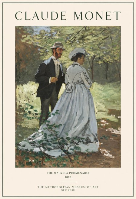 Monet The Walk (La Promenade) No1 - Plakat