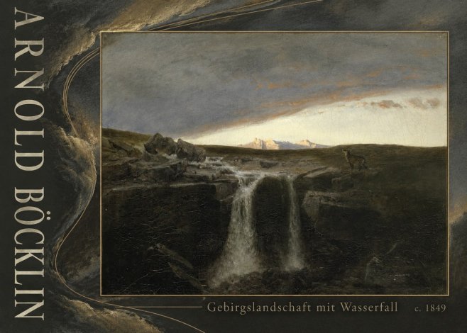 Arnold Böcklin Gebirgslandschaft Mit Wasserfall No5 - Plakat