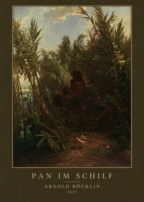 Arnold Böcklin Pan Im Schilf No3 - Plakat