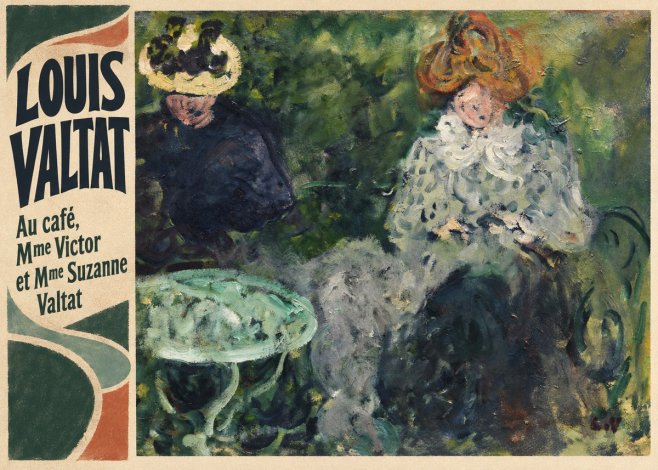 Louis Valtat Au Café, Mme Victor Et Mme Suzanne Valtat No5 - Plakat